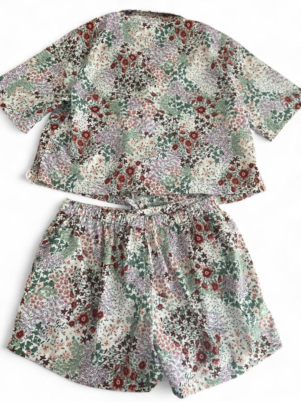 Cynthia Rowley Cream Floral Short Pajama Set - Picture 8 of 8